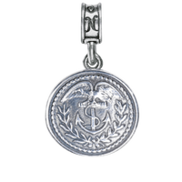 Coast Guard Button Charm