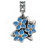 Command Sgt. Major Wife "Forget-me-not" Flower Charm