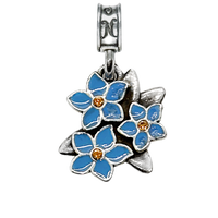 Command Sgt. Major Wife Forget-me-not Flower Charm