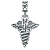 Military Jewelry, Military Charms, Military Gifts, Caduceus, Medical Charm