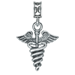 Military Jewelry, Military Charms, Military Gifts, Caduceus, Medical Charm