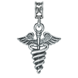 Military Jewelry, Military Charms, Military Gifts, Caduceus, Medical Charm