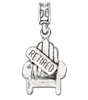 Retirement Adirondack Chair Charm