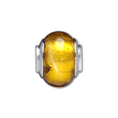 Military Jewelry, Military Charms, Military Gifts, Amber Glass Spacer