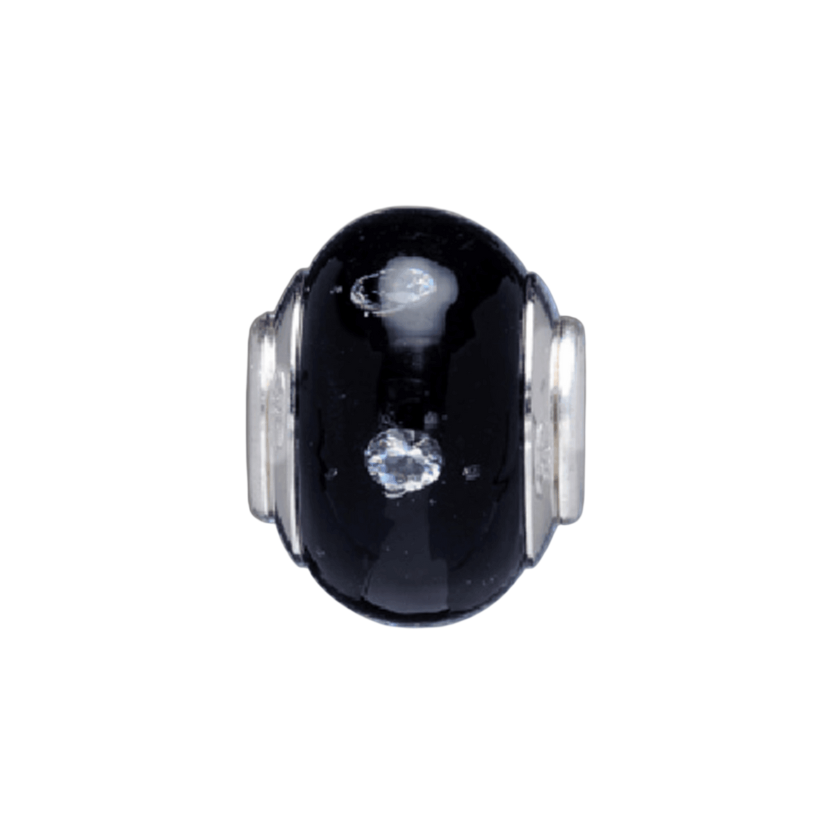 Black Color My World Bead Charm