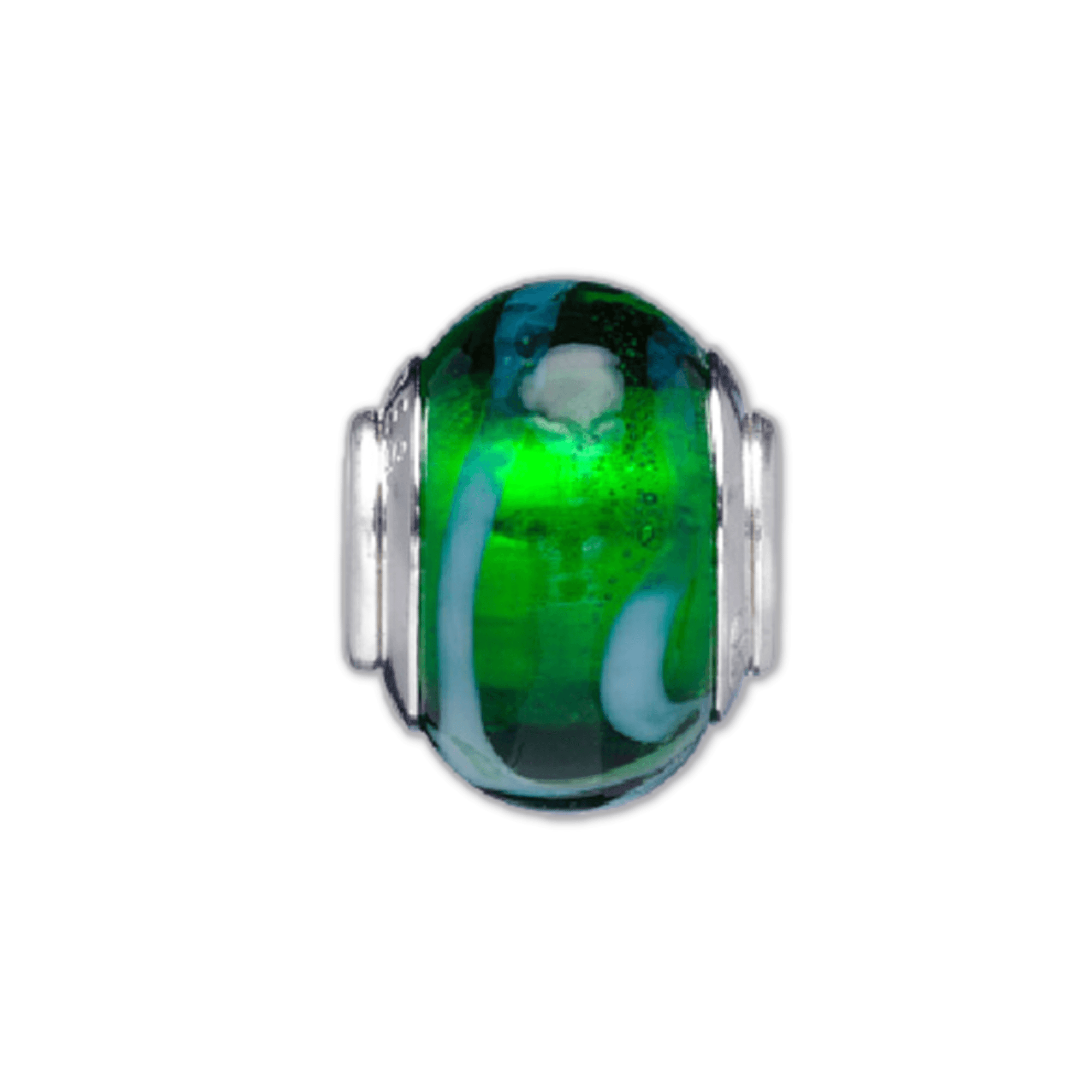 Military Jewelry, Military Charms, Military Gifts, Green Glass Spacer
