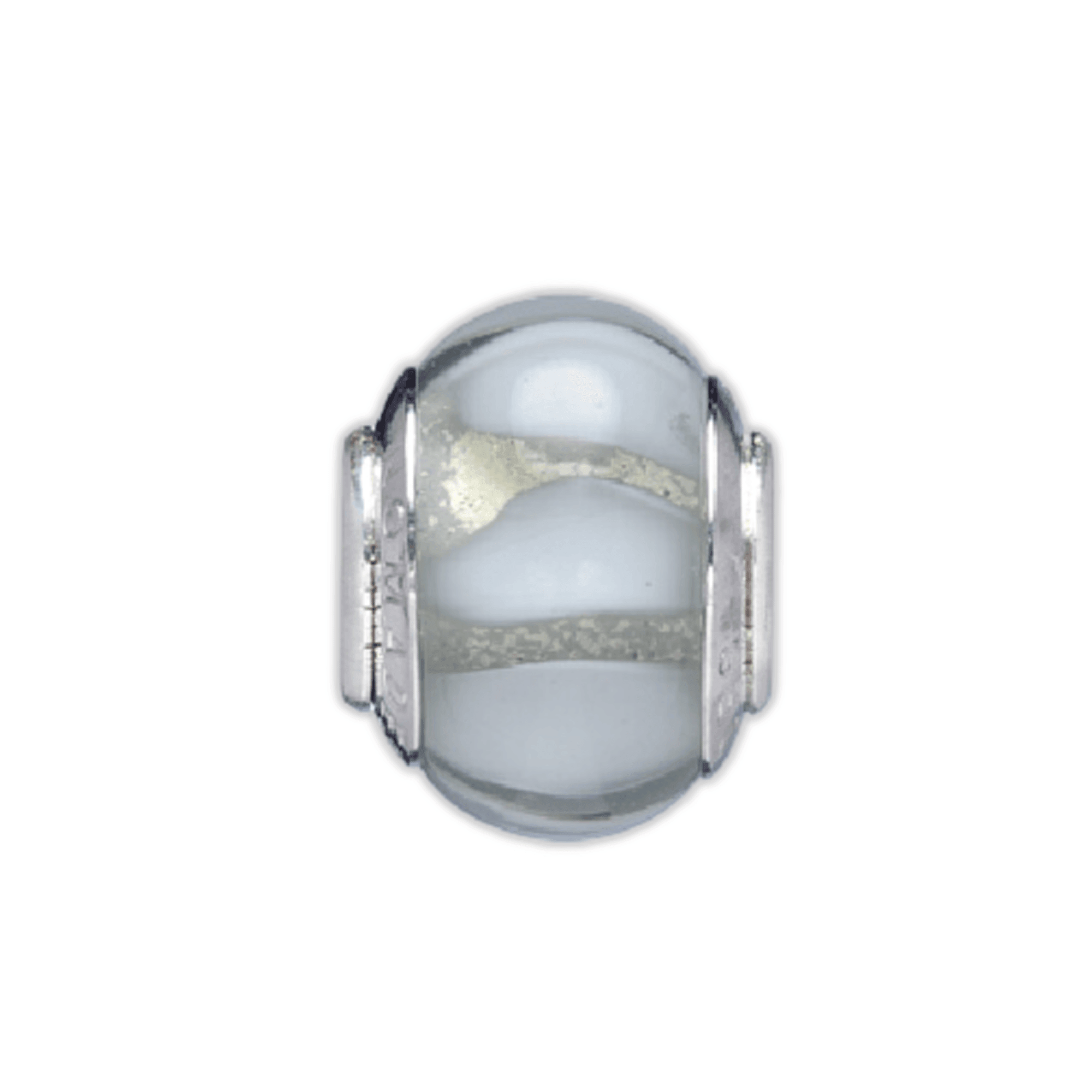 Military Jewelry, Military Charms, Military Gifts, Khaki Striped Glass Spacer