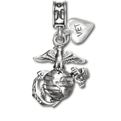 USMC, EGA, Eagle Globe and Anchor, Marine Corps Charm, Marine Vet