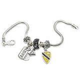 Black Color My World Bead Charm