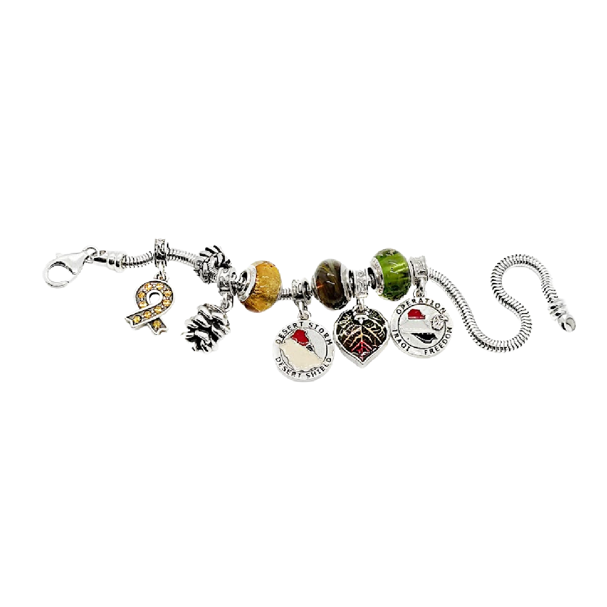 Mother Earth Autumn Glass Bead Charm