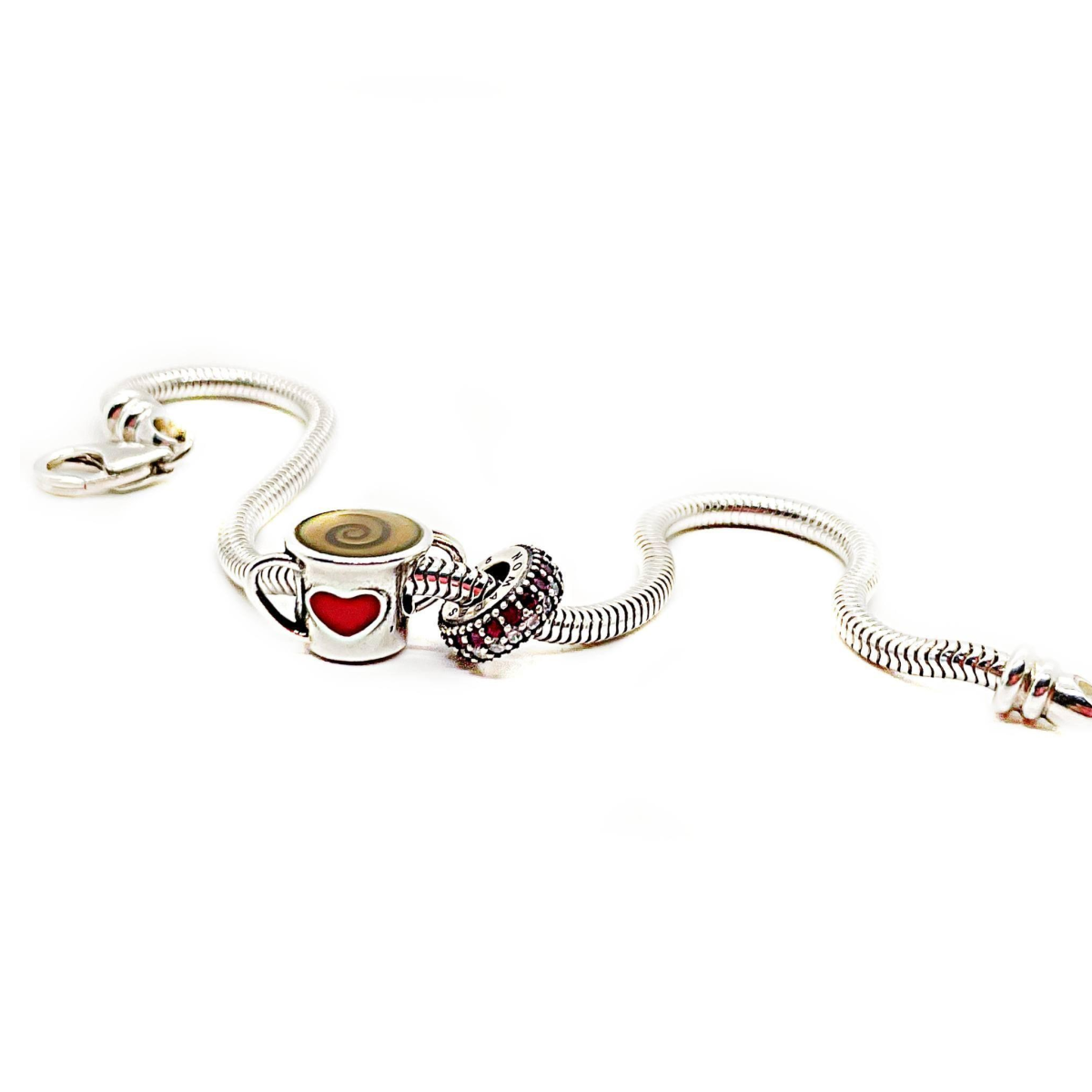 My Cup Runneth Over Coffee Cup Bead Charm