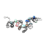 Arctic Ice Glass Bead Charm