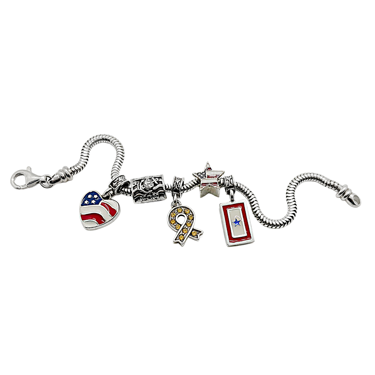 Proud Marine Corps Mom Bead Charm