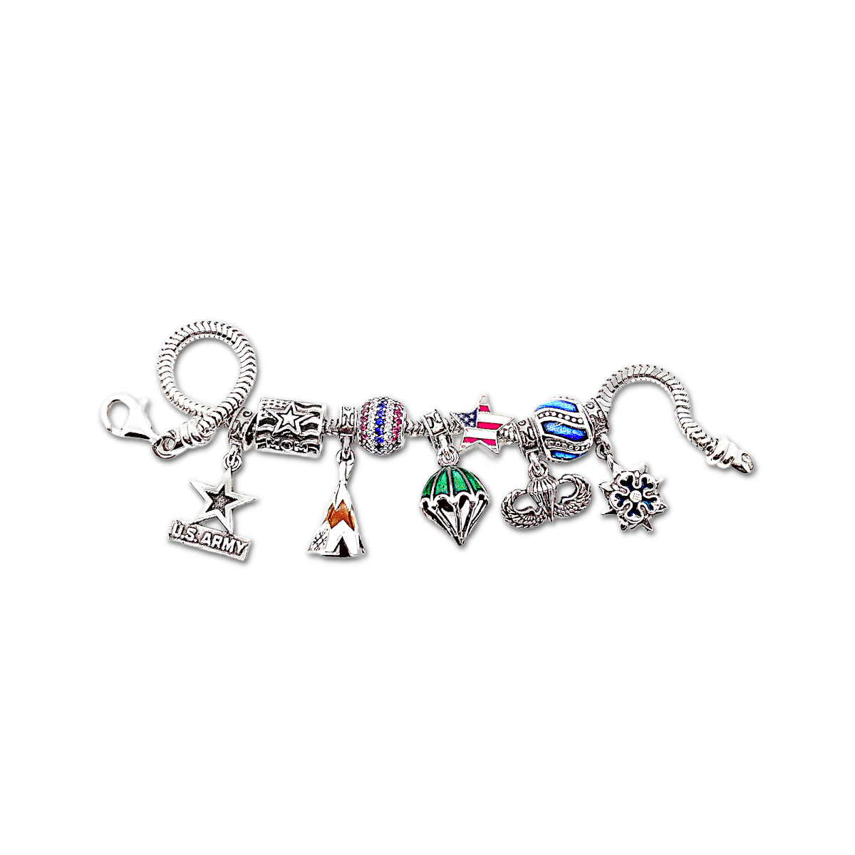 Proud Army Mom Bead Charm