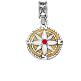 Road Less Traveled Compass Charm