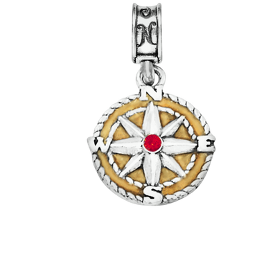 Road Less Traveled Compass Charm