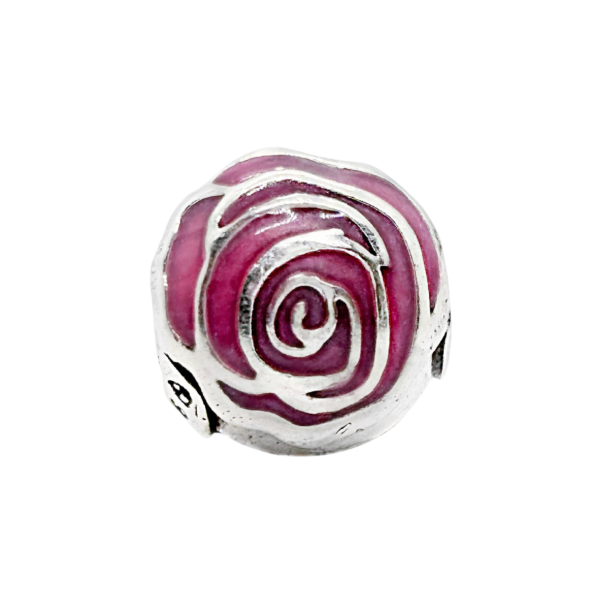 Friendship Blossoms Pink Sterling Silver Charm