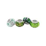 Green With Envy Glass Bead Charm Bundle