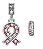 Breast Cancer Awareness, Pink Ribbon, Pink and White Spacer, October, Breast Cancer Awareness