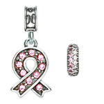 Breast Cancer Awareness, Pink Ribbon, Pink and White Spacer, October, Breast Cancer Awareness