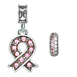 Breast Cancer Awareness, Pink Ribbon, Pink and White Spacer, October, Breast Cancer Awareness