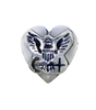 Navy Spacer Bead, Hero Heart Navy, USN bead