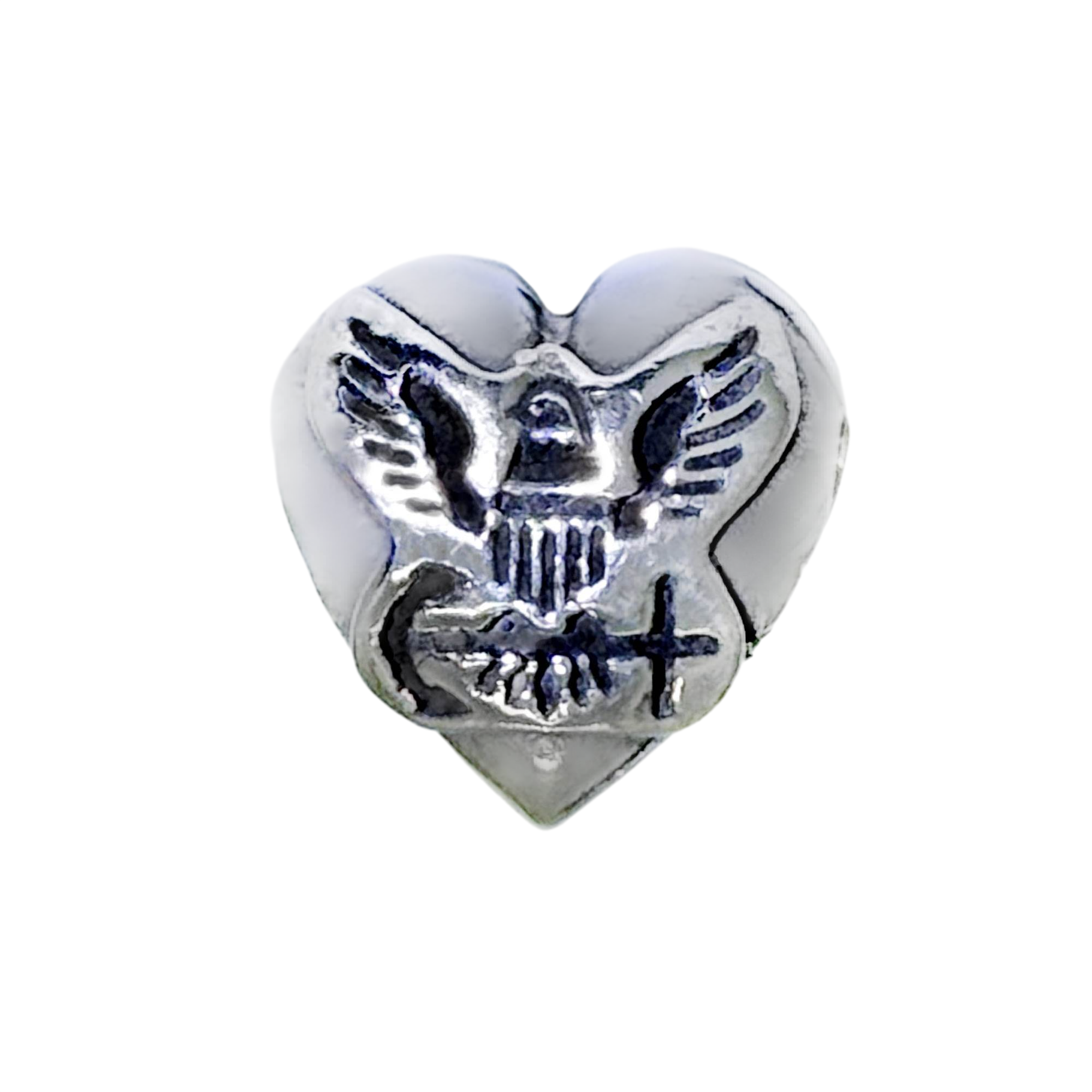 Navy Spacer Bead, Hero Heart Navy, USN bead