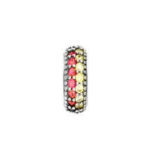 Marine Corps Striped Pave Spacer Bead
