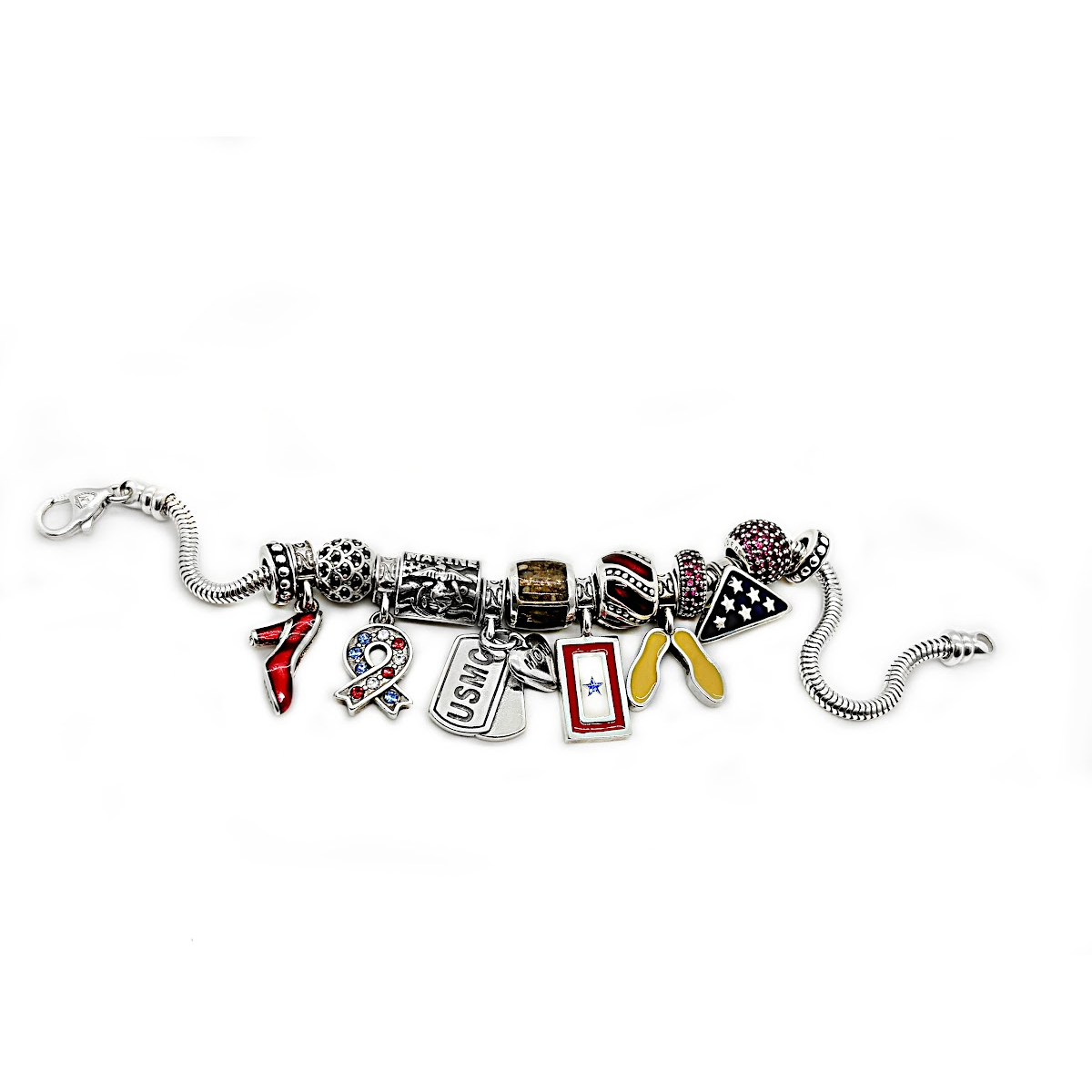 Marine Corps Dog Tag Charm