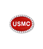 USMC Charm Bead Sterling Silver
