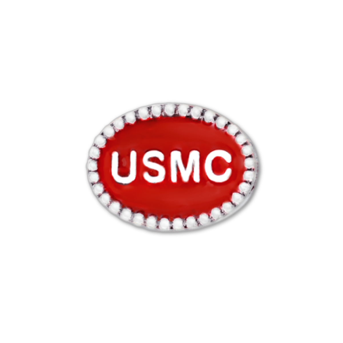 USMC Charm Bead Sterling Silver