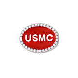 USMC Charm Bead Sterling Silver