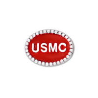 Marine Corps USMC Beaded Charm