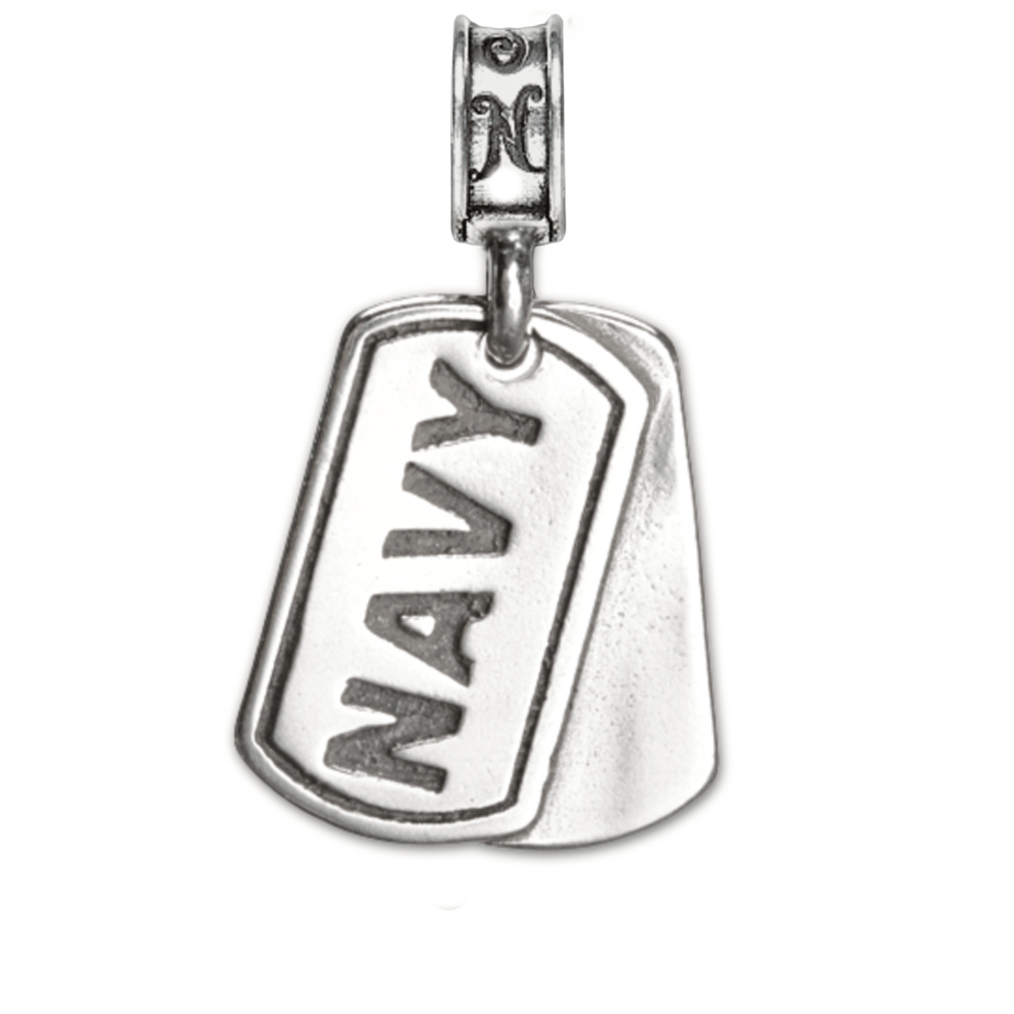 Military Jewelry, Military Charms, Navy, USN, Military Gifts, Navy Dog Tag Pendant