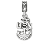 Military Jewelry, Military Charms, Navy, USN, Military Gifts, Navy Anchor Charm