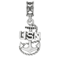 Military Jewelry, Military Charms, Navy, USN, Military Gifts, Navy Anchor Charm