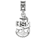 Military Jewelry, Military Charms, Navy, USN, Military Gifts, Navy Anchor Charm