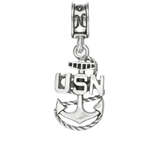 Military Jewelry, Military Charms, Navy, USN, Military Gifts, Navy Anchor Charm