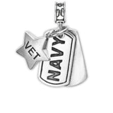 Military Jewelry, Military Charms, Navy, USN, Military Gifts, Navy Dog Tag, Navy Veteran