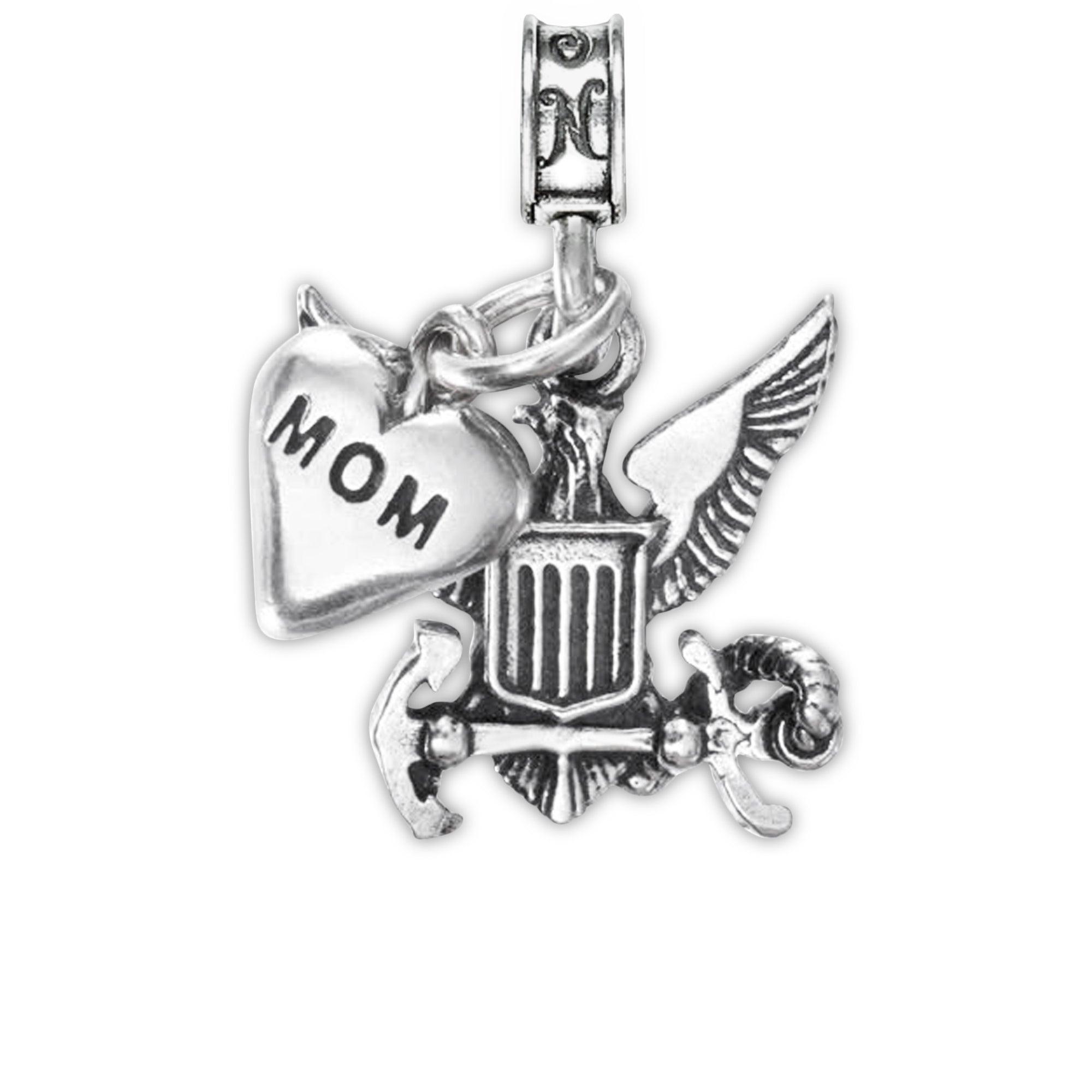Military Jewelry, Military Charms, Military Gifts, USAF, United States Air Force, Navy Emblem, Navy Mom