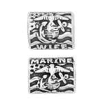  Military Jewelry, Military Charms, Marine Corps, USMC, Military Gifts, Proud Marine Corps Wife Proud USMC Wife