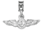 Military Jewelry, Military Charms, Navy, USN, Military Gifts, Naval Air Crew Charm Silver