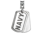 Military Jewelry, Military Charms, Navy, USN, Military Gifts, Navy Dog Tag Charm