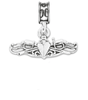 Military Jewelry, Military Charms, Navy, USN, Military Gifts, Surface Warfare Officer Silver