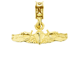 Military Jewelry, Military Charms, Navy, USN, Military Gifts, Surface Warfare Officer Gold