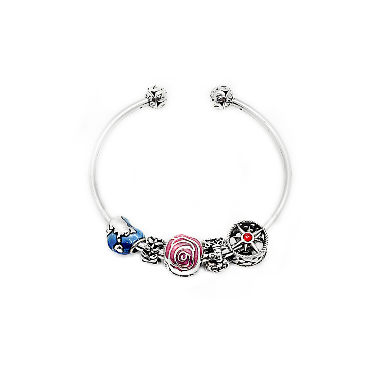 Compass Rose Bead Charm