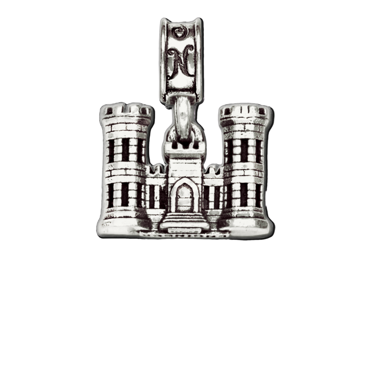 Sterling Silver Engineer Castle Charm