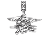 Military Jewelry, Military Charms, Navy, USN, Military Gifts, Navy Seal Charm