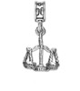 Military Jewelry, Military Charms, Military Gifts, Scales of Justice Charm, JAG Charm