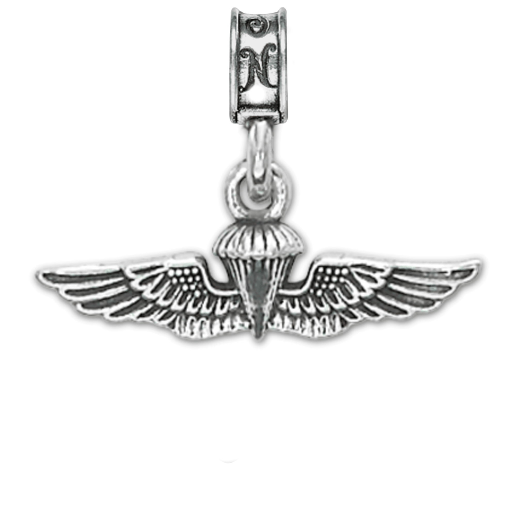 Military Jewelry, Military Charms, Navy, USN, Military Gifts, Navy Parachutist Charm